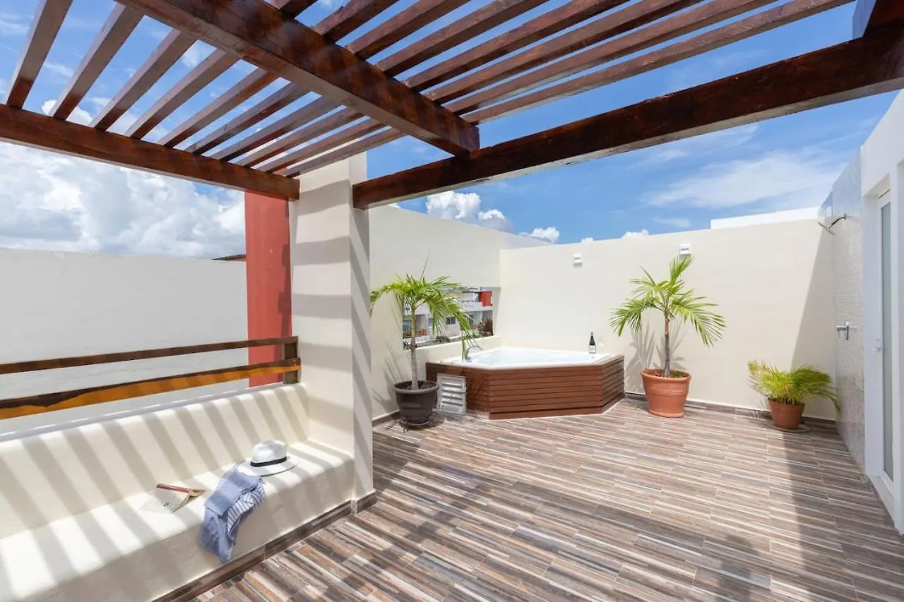 Downtown 6Br Ph With 2 Private Jacuzzi For Large Groups Apartment Playa del Carmen